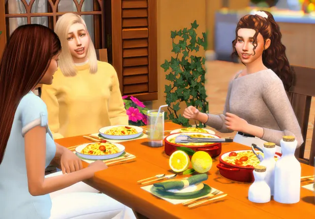 Vista previa de Pasta - Set 1, contenido personalizado de somik-severinka para Los Sims 4.