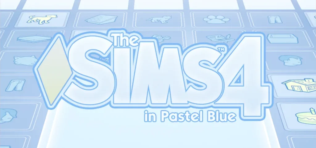 mods para Los Sims 4, Pastel Blue UI Mod for Los Sims 4 de vyxated para Los Sims 4 | Simlish4