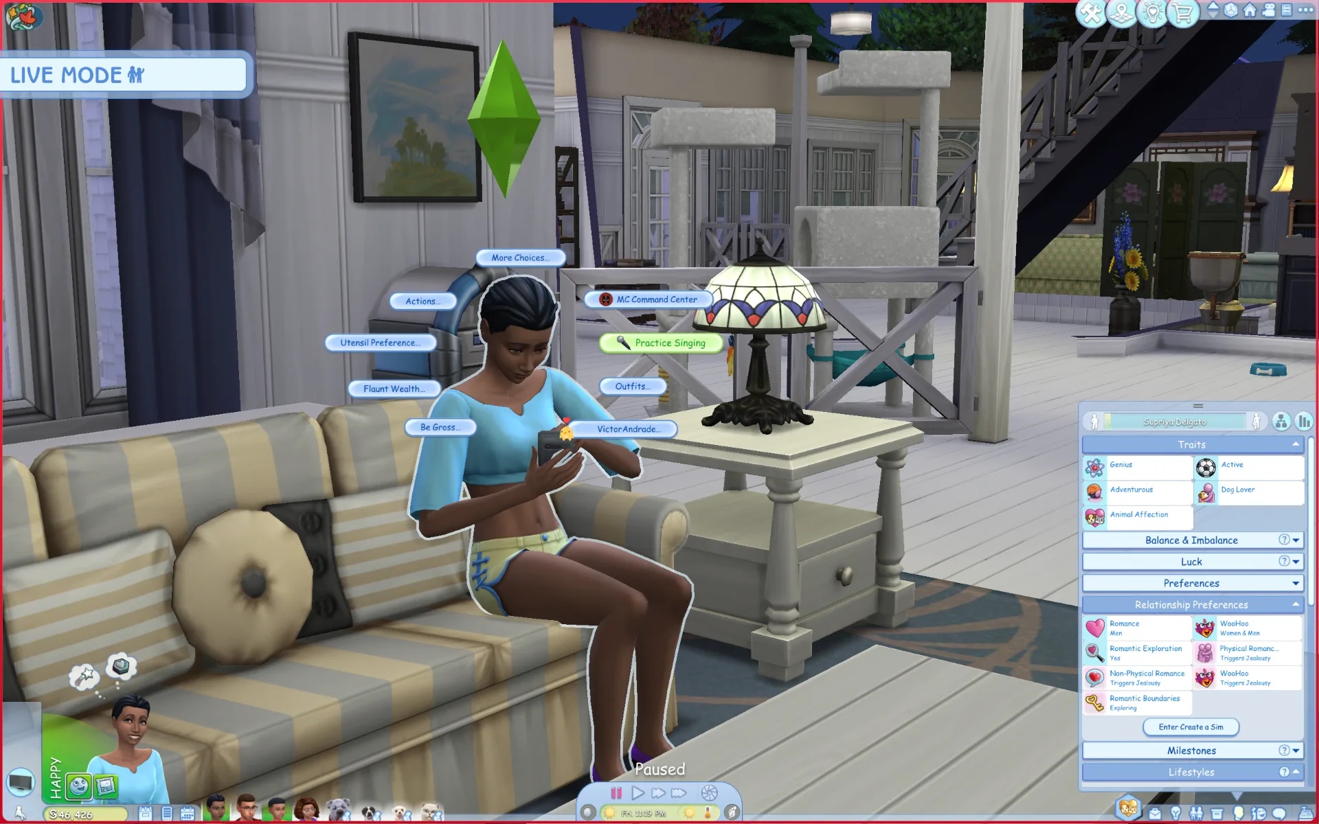 mods para Los Sims 4 — Pastel Blue UI Mod for The Sims 4 de vyxated para Los Sims 4 | Simlish4, imagen 6