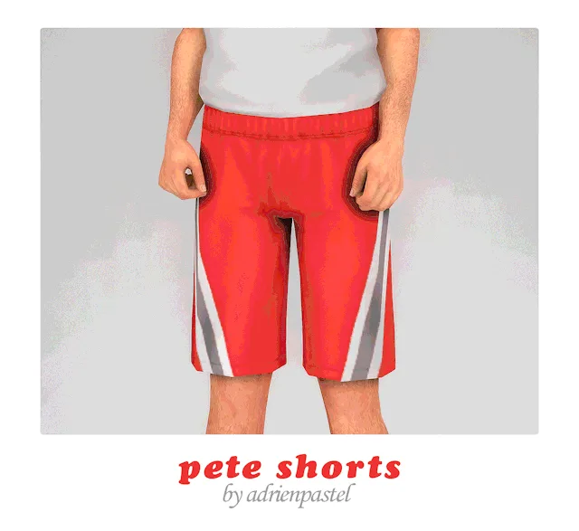 Vista previa de Pete Shorts, ropa de its-adrienpastel para Los Sims 4.
