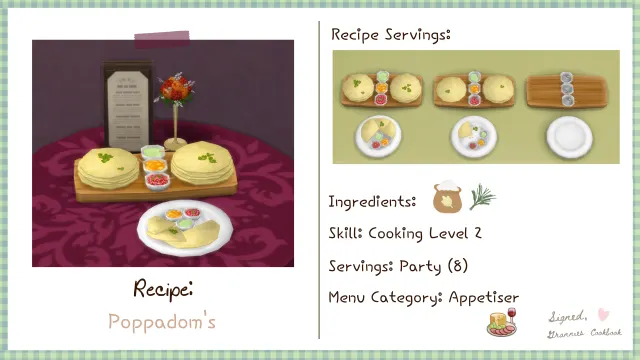 Vista previa de Please make sure you have the newest version of grannies cookbook !, mods de littlbowbub para Los Sims 4.