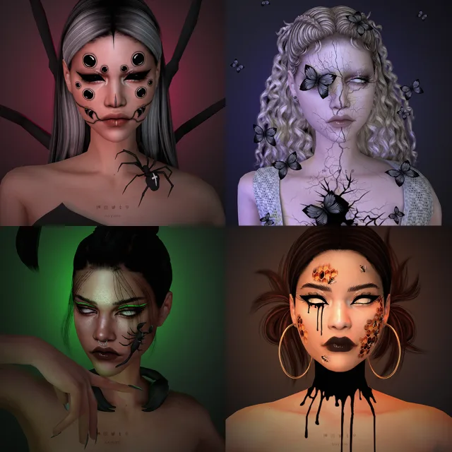 Vista previa de Poisonous Insects colección - Complete, crear un sim de luxysims para Los Sims 4.