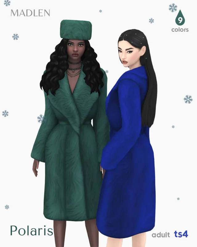 Vista previa de Polaris set indulge in luxury wrap yourself in, ropa de madlensims para Los Sims 4.