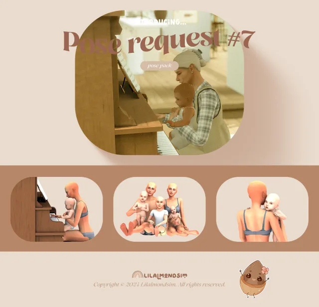 Vista previa de Pose request #7 — 𝒑𝒐𝒔𝒆 𝒑𝒂𝒄𝒌, poses de lilalmondsim para Los Sims 4.