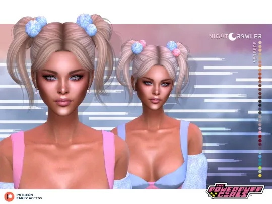 Vista previa de PPG colección BUBBLES conjunto/NIGHTCRAWLER COLLAB, ropa de belaloallure3 para Los Sims 4.