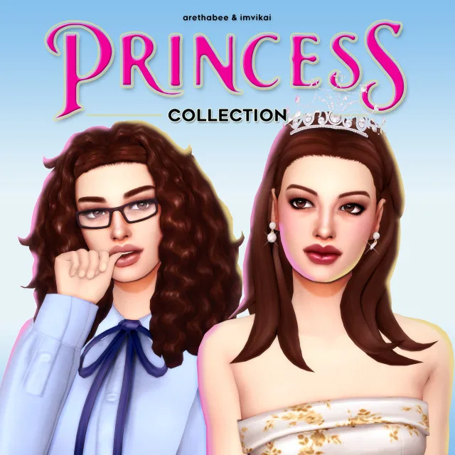 Vista previa de PRINCESS colección - IMVIKAI & ARETHABEE, crear un sim de imvikai para Los Sims 4.
