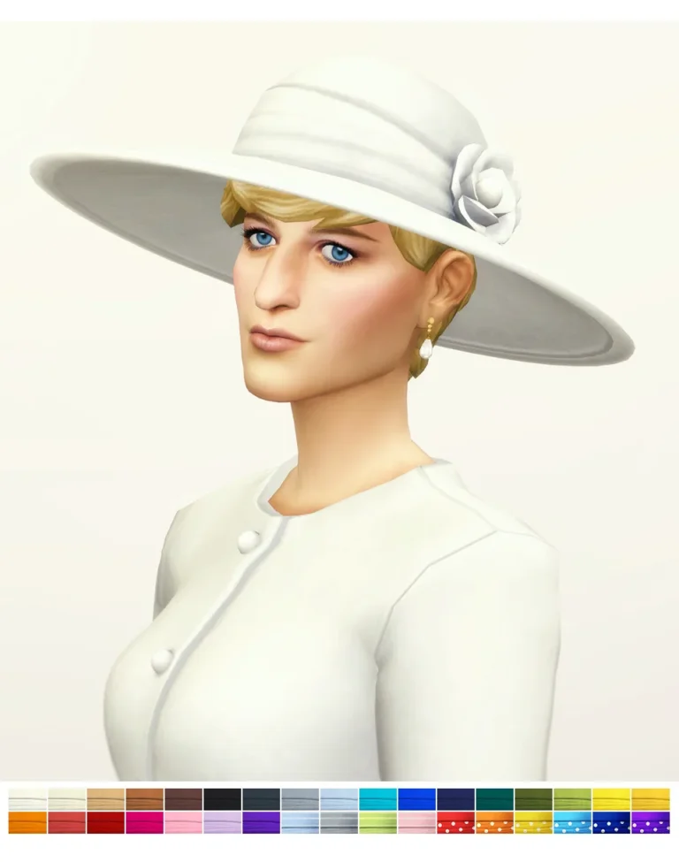 Vista previa de Princess of Hat VI (34 color), accesorios de rustys-cc para Los Sims 4.