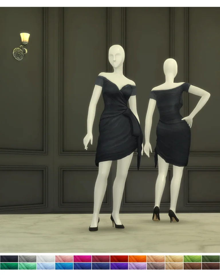 Vista previa de Princess of vestido IV (24 color), ropa de rustys-cc para Los Sims 4.