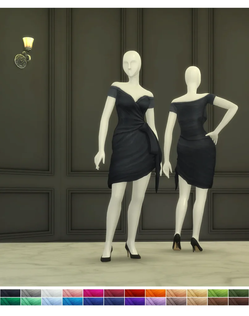 Vista previa de Princess of vestido IV (24 color), ropa de rustys-cc para Los Sims 4.