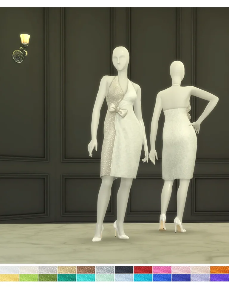 Vista previa de Princess of vestido V (24 color), ropa de rustys-cc para Los Sims 4.