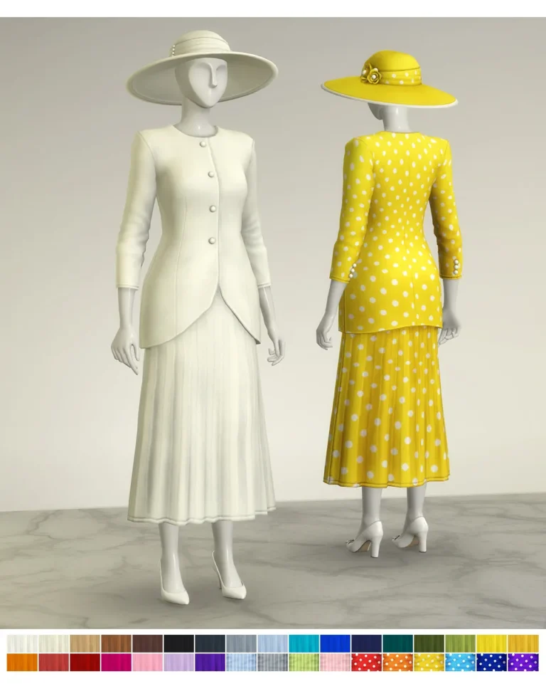 Vista previa de Princess of vestido VI (34 color), ropa de rustys-cc para Los Sims 4.