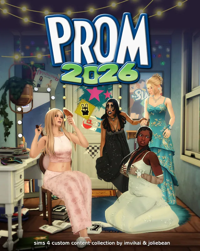 Vista previa de PROM 2026 - IMVIKAI & JOLIEBEAN, crear un sim de imvikai para Los Sims 4.