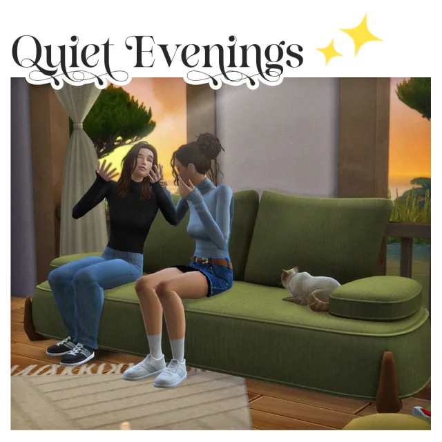 Vista previa de Quiet Evenings, construir y comprar de tamsiecc para Los Sims 4.