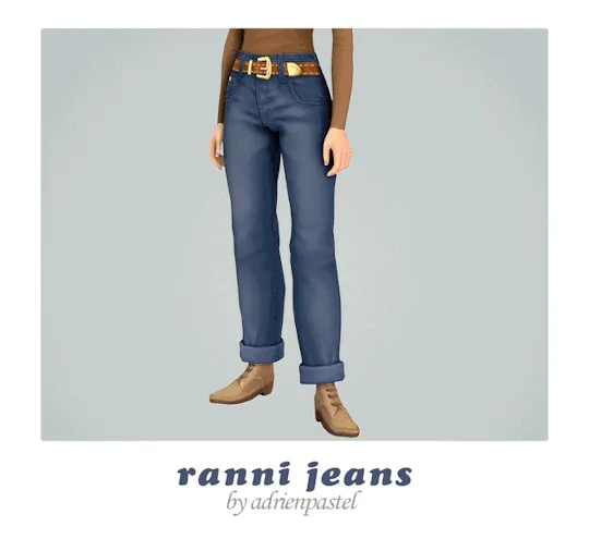 Vista previa de Ranni Jeans, ropa de its-adrienpastel para Los Sims 4.