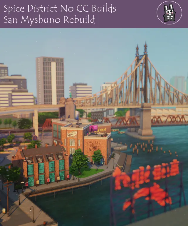 Vista previa de Rebuild San Myshuno | Spice District, solares y habitaciones de nocturne-vi para Los Sims 4.