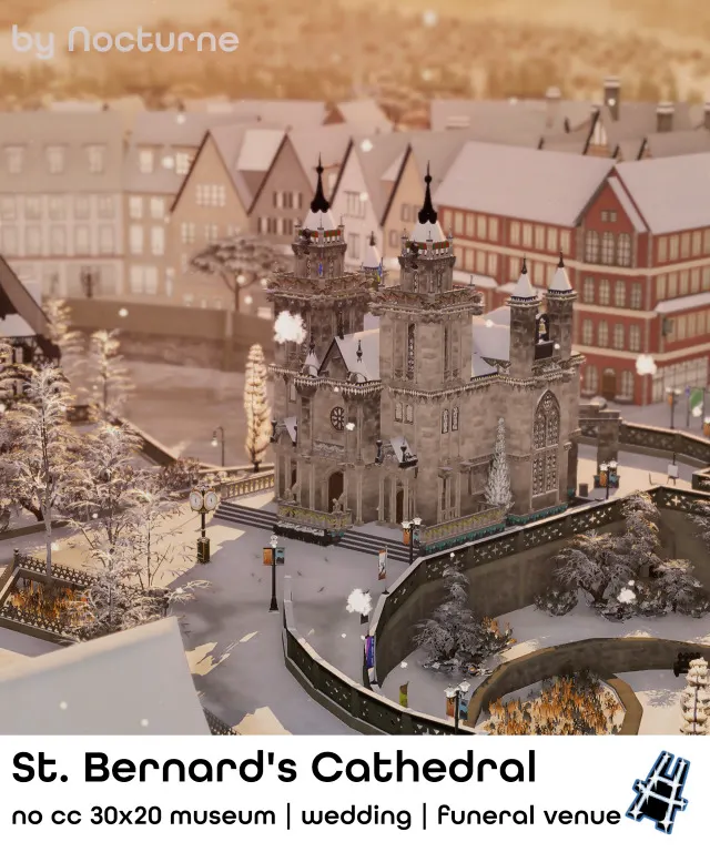 Vista previa de Rebuild Windenburg | Olde Platz, solares y habitaciones de nocturne-vi para Los Sims 4.
