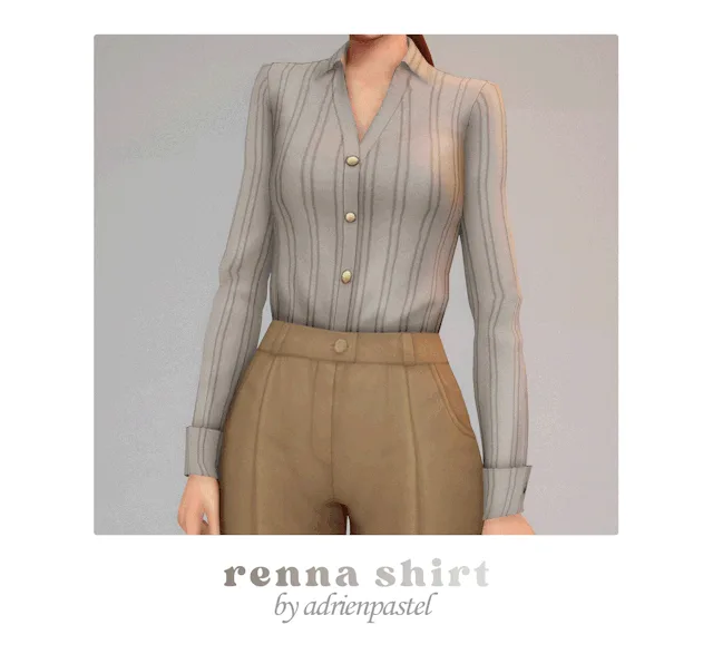 Vista previa de Renna Shirt, ropa de its-adrienpastel para Los Sims 4.