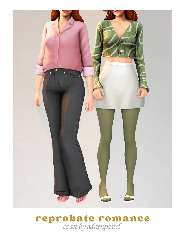 Vista previa de Reprobate Romance Set (Remastered), contenido personalizado de its-adrienpastel para Los Sims 4.