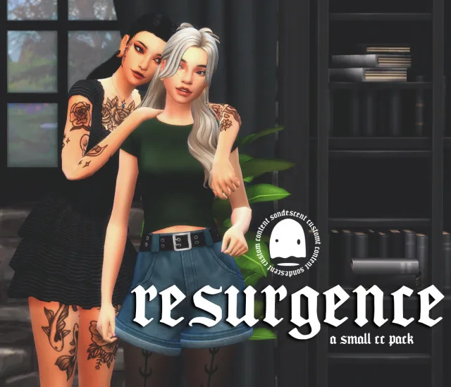Vista previa de Resurgence {a 6 item cc pack}, crear un sim de sondescent para Los Sims 4.