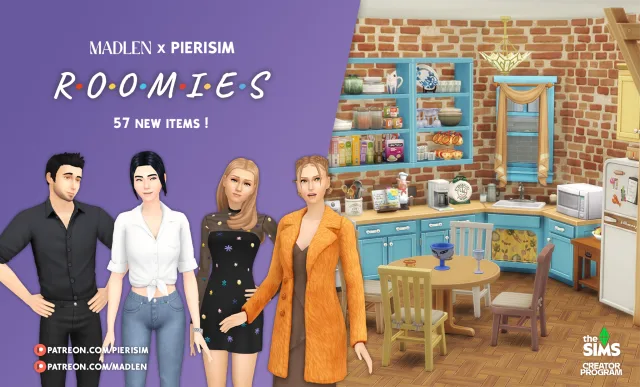 Vista previa de Roomies im beyond excited to finally share, crear un sim de madlensims para Los Sims 4.