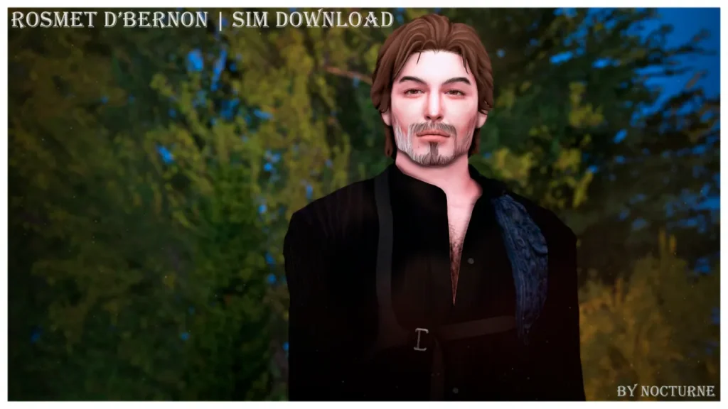 Vista previa de Rosmet d'Bernon | Boop | Sim Download, sims de nocturne-vi para Los Sims 4.