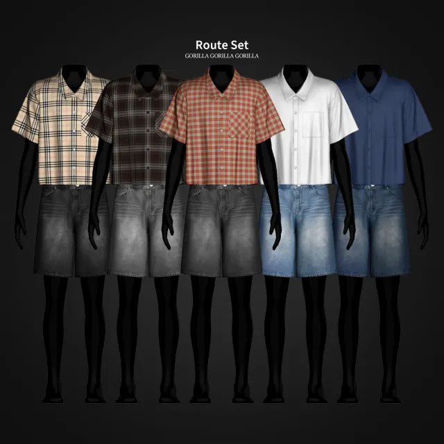 Vista previa de Route Set, crear un sim de gorillax3-cc para Los Sims 4.