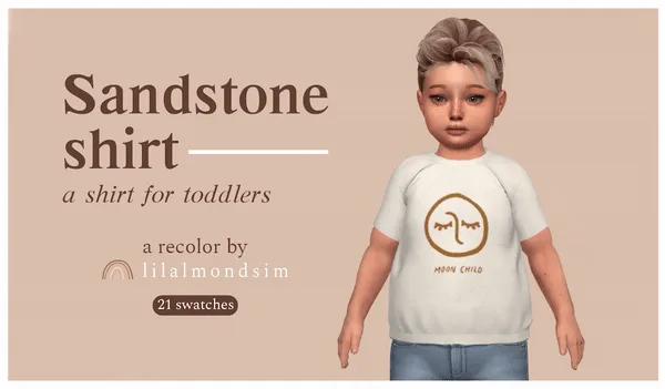 Vista previa de Sandstone shirt —, ropa de lilalmondsim para Los Sims 4.