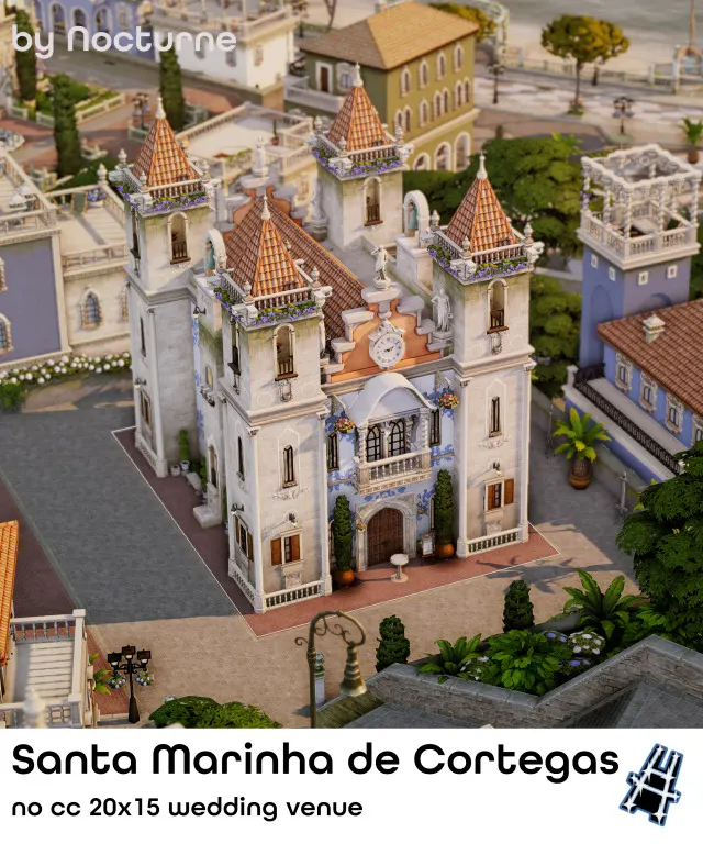 Vista previa de Santa Marinha de Cortegas | Verdemar | Ondarion, solares y habitaciones de nocturne-vi para Los Sims 4.