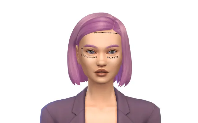 Vista previa de Schedule 1 Jessi Tattoo, detalles de piel de toastie-sim para Los Sims 4.