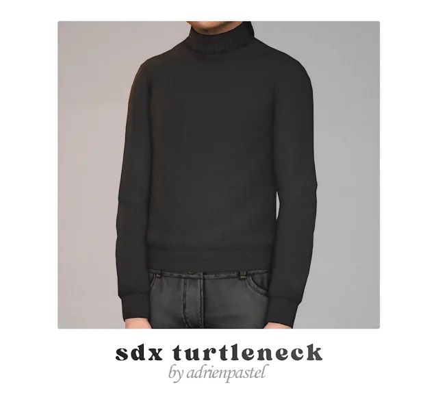 Vista previa de SDX Turtleneck & Jeans (Kids), ropa de its-adrienpastel para Los Sims 4.