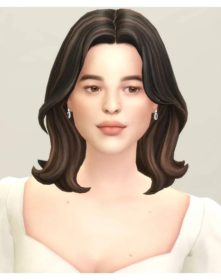 Vista previa de Seoul cabello I (33 Color / Ombré ACC), cabello de rustys-cc para Los Sims 4.