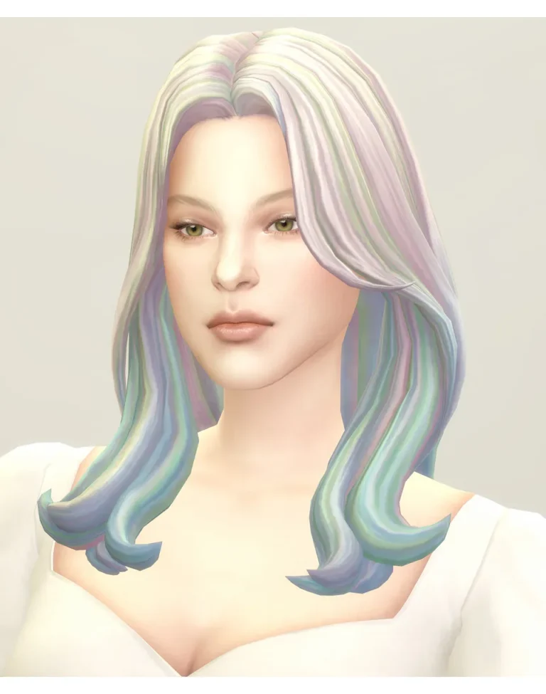 Vista previa de Seoul cabello II (33 Color / Ombré ACC), cabello de rustys-cc para Los Sims 4.