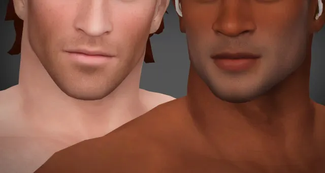 Vista previa de SHIFTY STUBBLE, cabello de golyhawhaw para Los Sims 4.