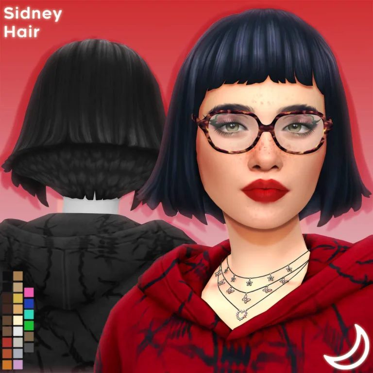 Vista previa de SIDNEY cabello BY IMVIKAI, cabello de imvikai para Los Sims 4.