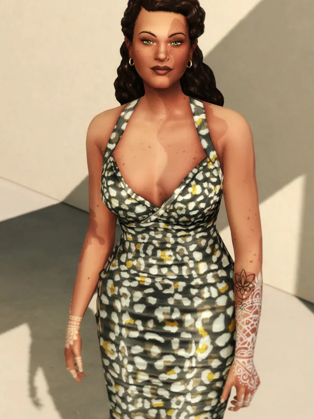 Vista previa de Silky & Pattern, ropa de rustys-cc para Los Sims 4.