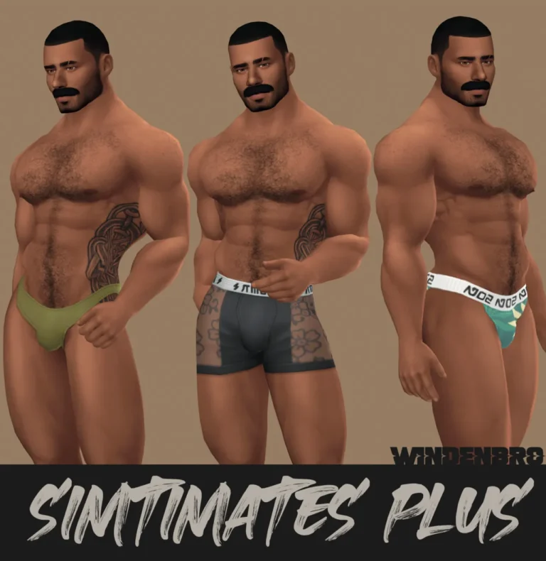 SIMTIMATES PLUS: reemplazos de ropa interior del kit de Windenbro para Los Sims 4