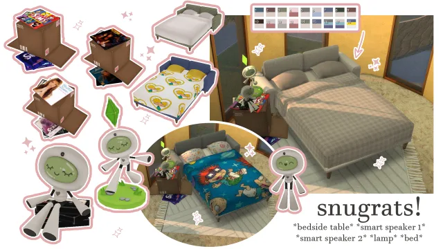Vista previa de Snugrats! ︎, construir y comprar de tamsiecc para Los Sims 4.