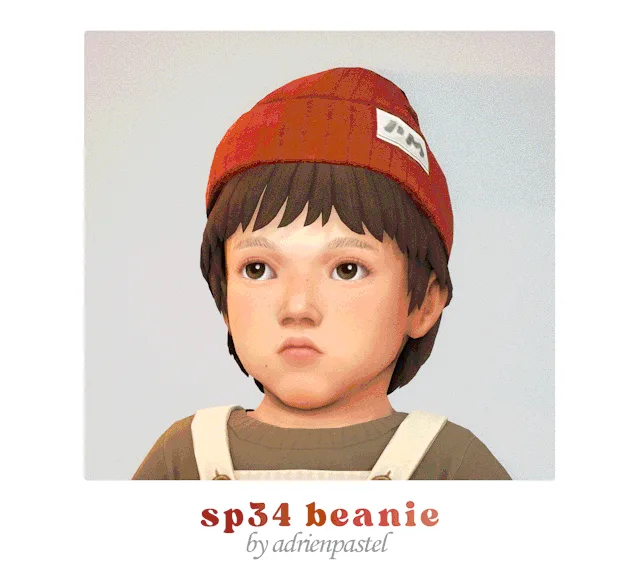Vista previa de SP34 Beanie (infantes), ropa de its-adrienpastel para Los Sims 4.