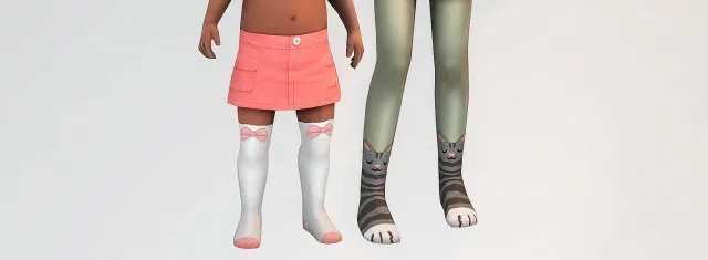 Vista previa de SP56 (Sweet Slumber Party) Socks Kids, Toddlers & infantes conversiones, contenido personalizado de its-adrienpastel para Los Sims 4.