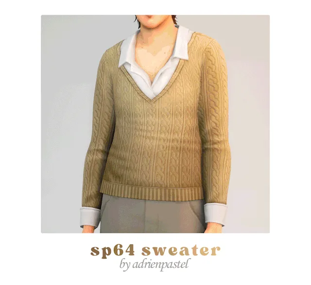 Vista previa de SP64 Layered Sweater Recolor, ropa de its-adrienpastel para Los Sims 4.