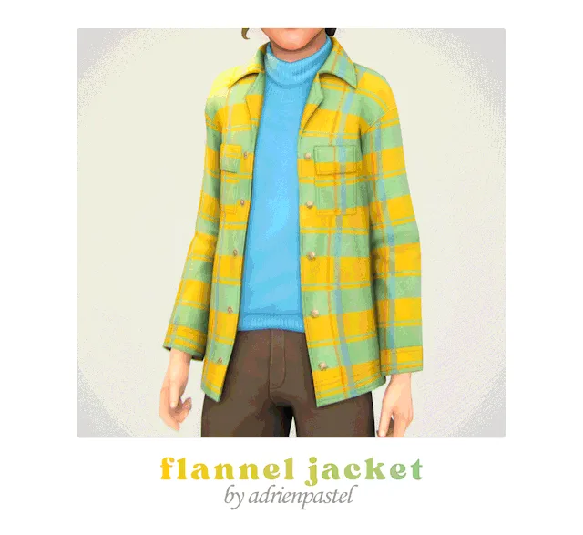 Vista previa de SP69 Flannel Jacket & Dressy Pants (Kids conversiones), ropa de its-adrienpastel para Los Sims 4.