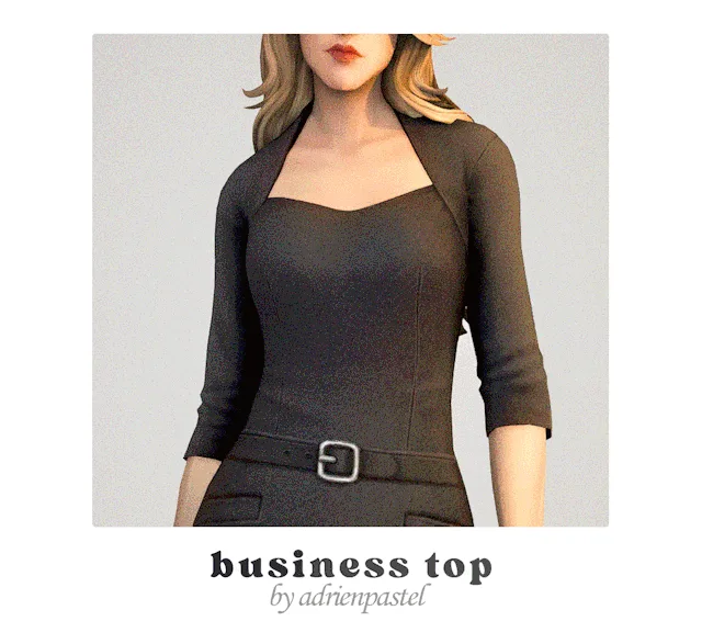 Vista previa de SP76 Business Blouse & Pencil falda Recolor/Edit, ropa de its-adrienpastel para Los Sims 4.