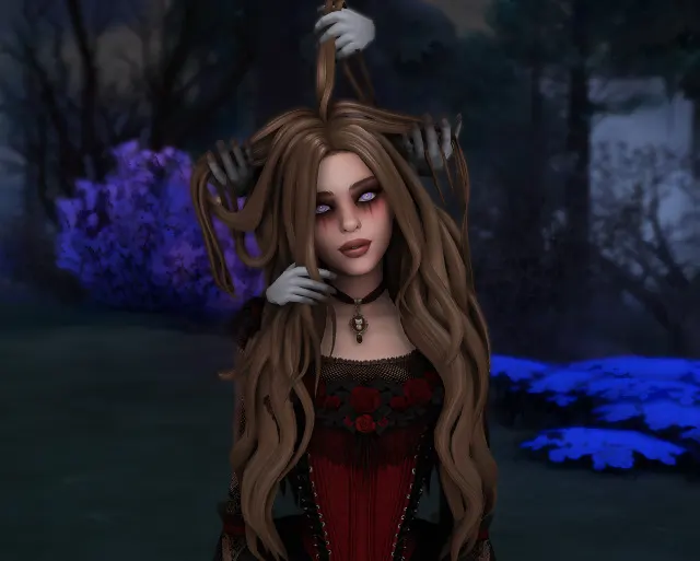Vista previa de Spooky accessory, accesorios de thekunstwollen para Los Sims 4.