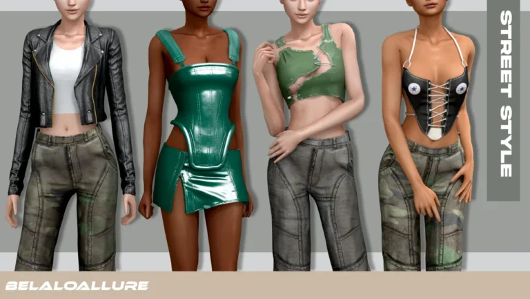 Vista previa de Street Style cc, crear un sim de belaloallure3 para Los Sims 4.