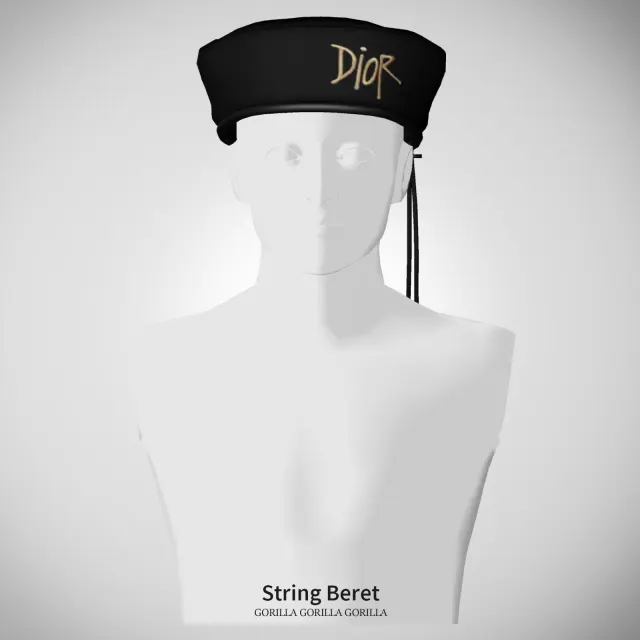 Vista previa de String Beret, crear un sim de gorillax3-cc para Los Sims 4.