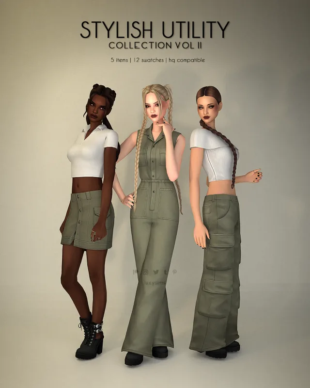 Vista previa de Stylish Utility colección II - Complete, crear un sim de luxysims para Los Sims 4.