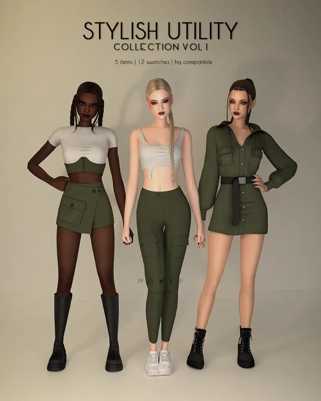 Vista previa de Stylish Utility colección | - *Update *, crear un sim de luxysims para Los Sims 4.
