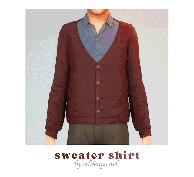 Vista previa de Sweater Shirt & High Trousers (Kids), ropa de its-adrienpastel para Los Sims 4.