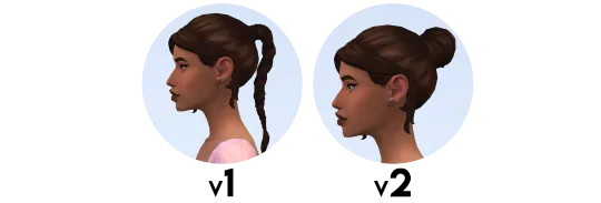 Vista previa de SYLVIE cabello BY IMVIKAI, cabello de imvikai para Los Sims 4.