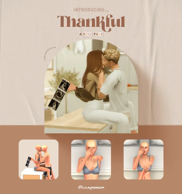 Vista previa de Thankful β ππππ ππππ, poses de lilalmondsim para Los Sims 4.